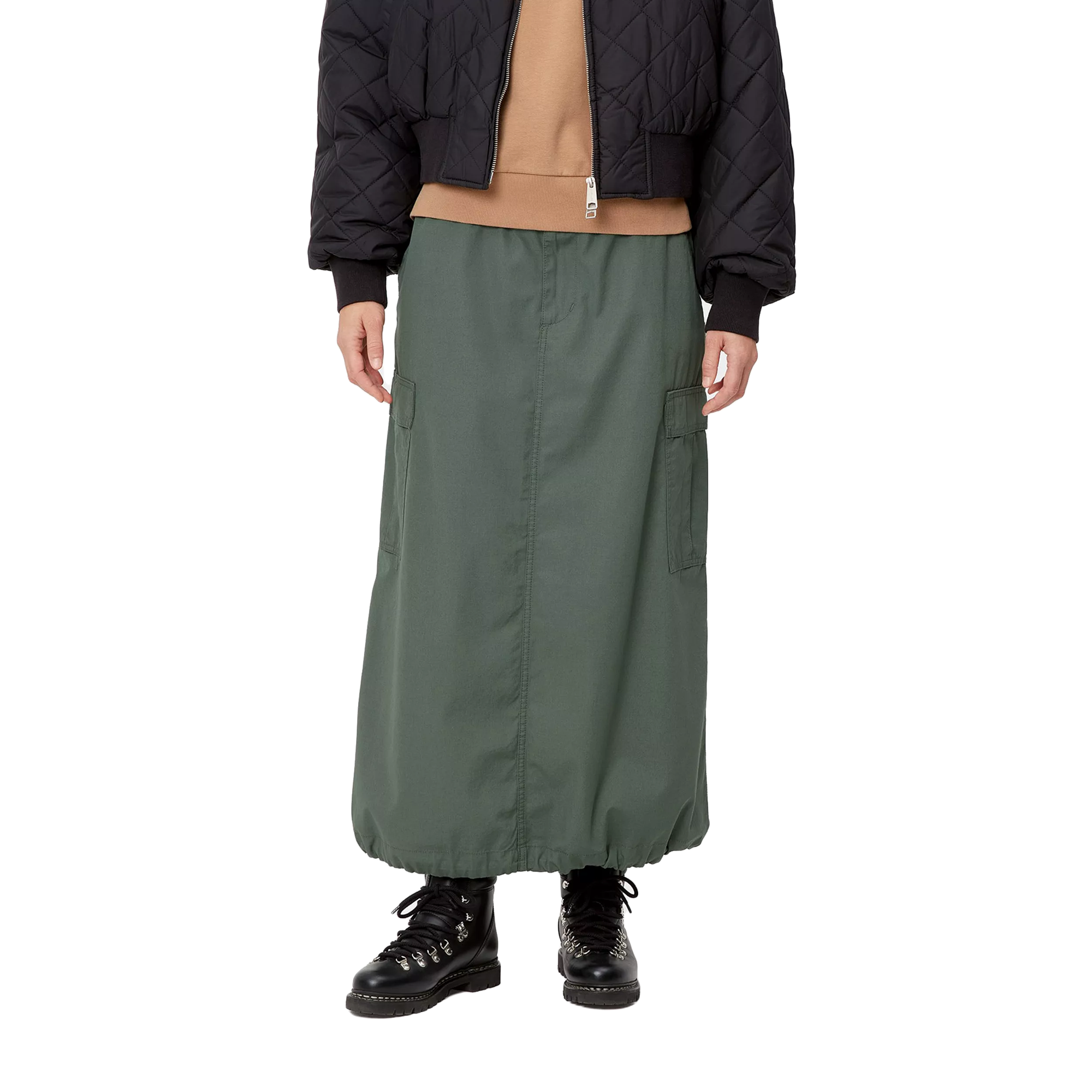 Carhartt WIP Women's Cargo Skirt Long Duck Green