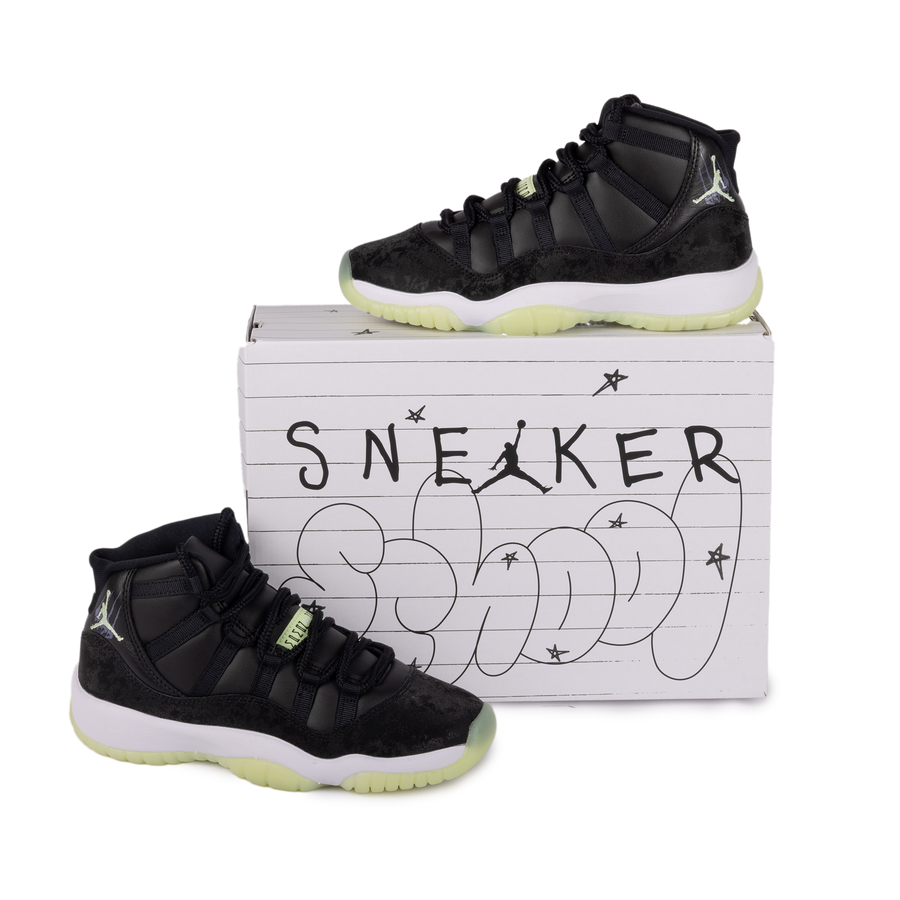 Nike Air Jordan 11 Retro (GS) Black/Barely Volt/Dark Raisin/White IB1378-001