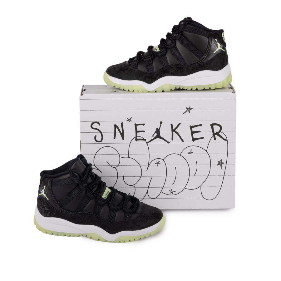 Nike Air Jordan 11 Retro (PS) Black/Barely Volt/Dark Raisin/White IB1379-001