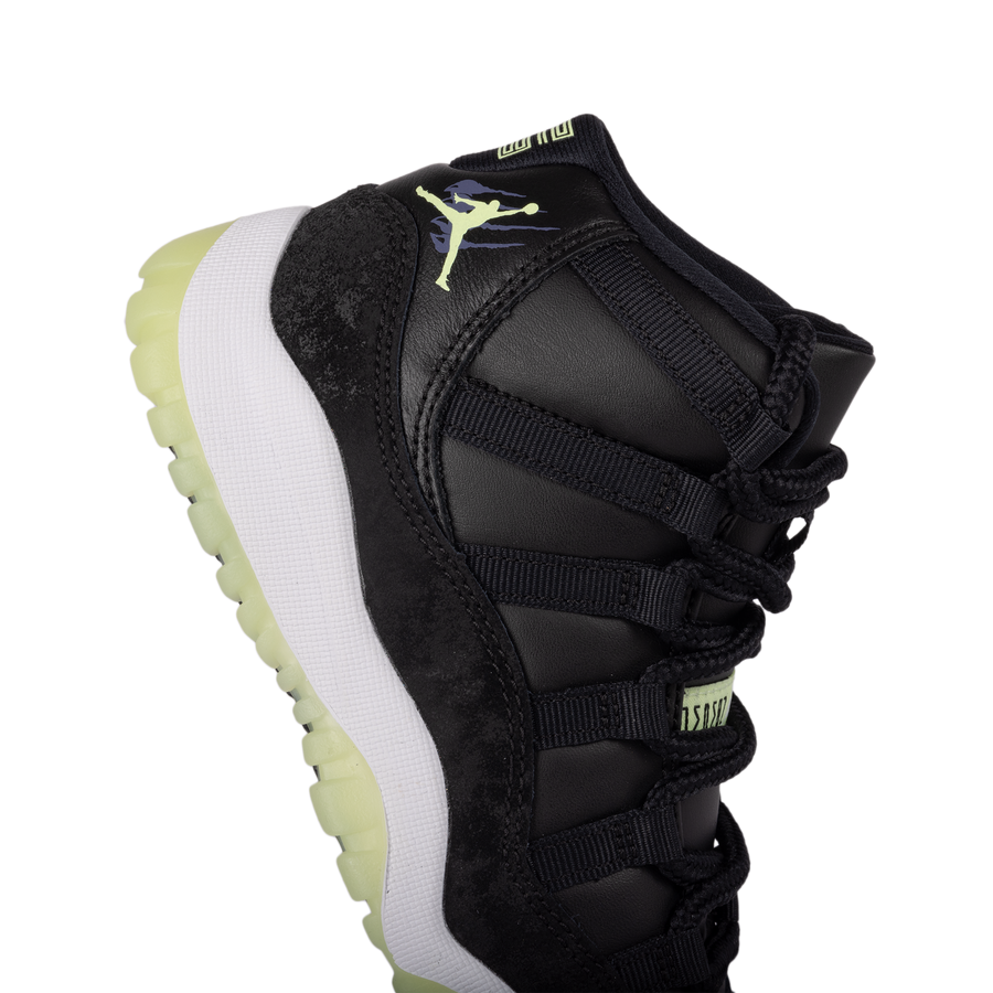 Nike Air Jordan 11 Retro (PS) Black/Barely Volt/Dark Raisin/White IB1379-001