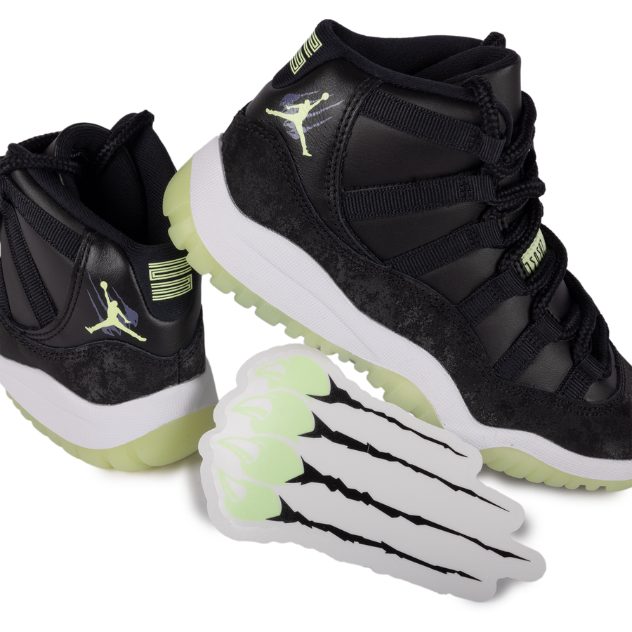 Nike Air Jordan 11 Retro (PS) Black/Barely Volt/Dark Raisin/White IB1379-001
