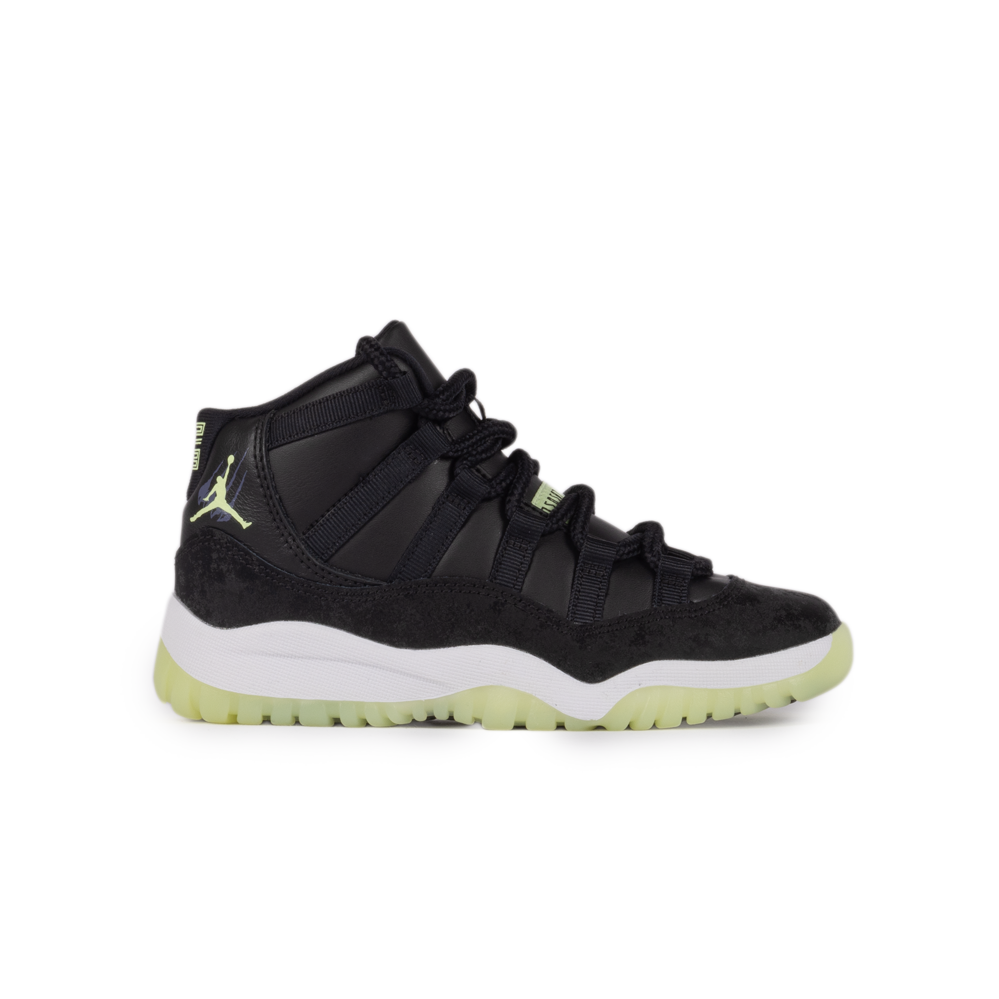 Nike Air Jordan 11 Retro (PS) Black/Barely Volt/Dark Raisin/White IB1379-001