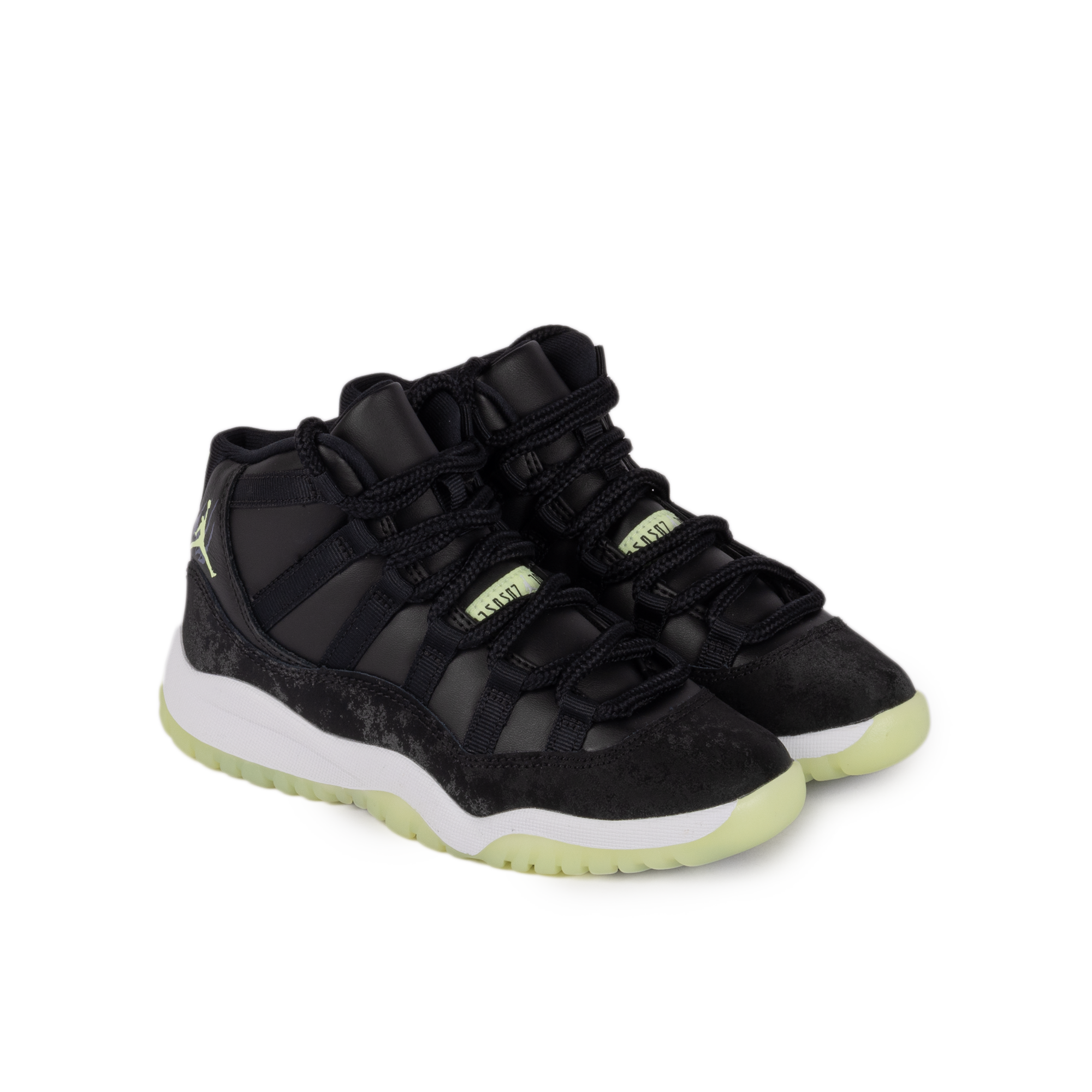 Nike Air Jordan 11 Retro (PS) Black/Barely Volt/Dark Raisin/White IB1379-001