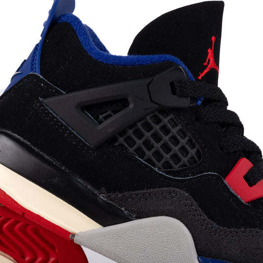 Nike Air Jordan 4 Retro OG (TD) Black/Fire Red/Deep Royal Blue IB4387-003