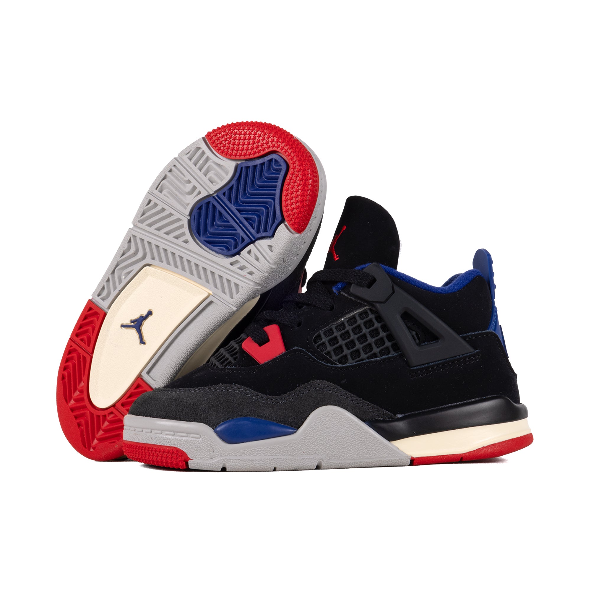 Nike Air Jordan 4 Retro OG (TD) Black/Fire Red/Deep Royal Blue IB4387-003