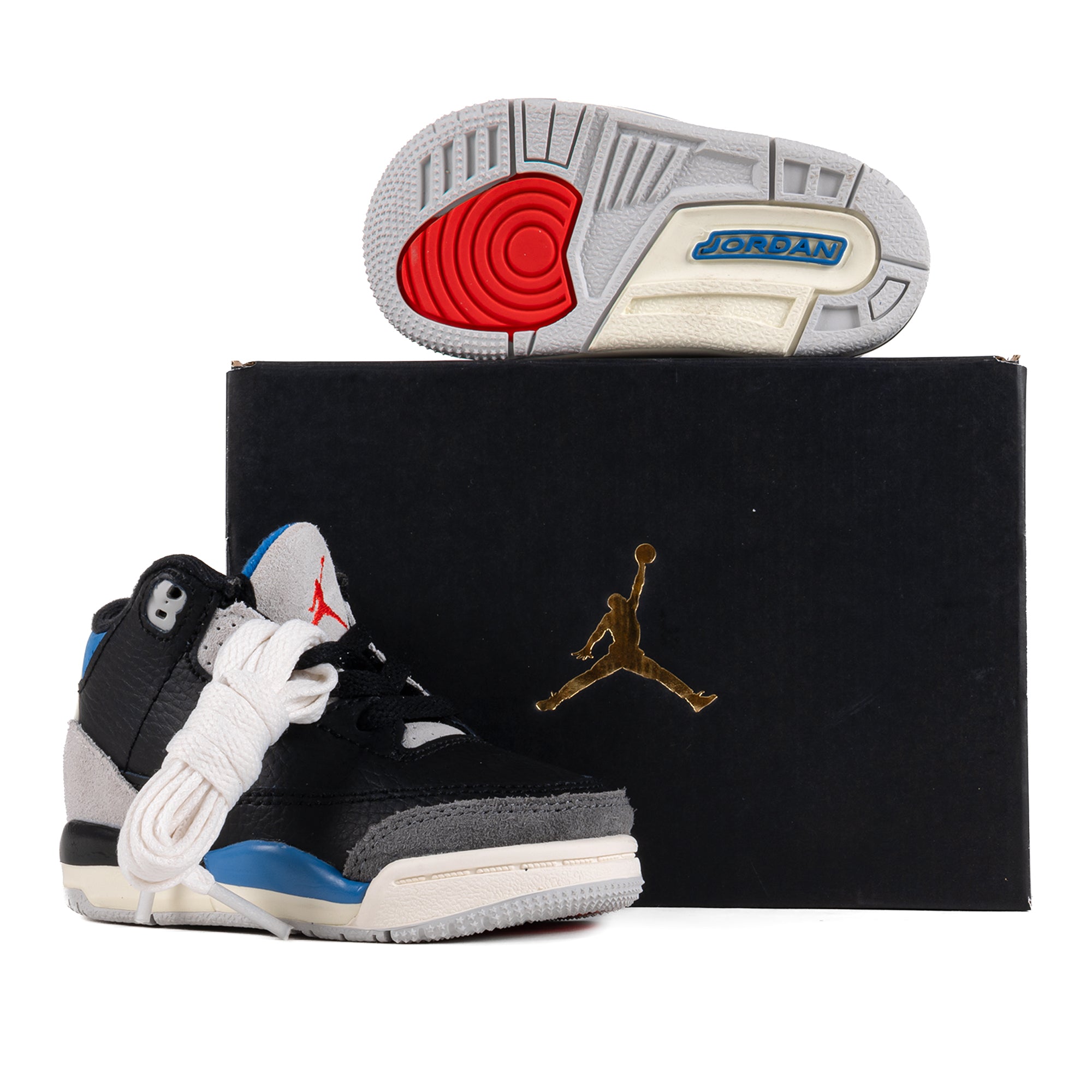 Nike Air Jordan 3 Retro OG (TD) Black/Chile Red/Neutral Grey IB8966-004