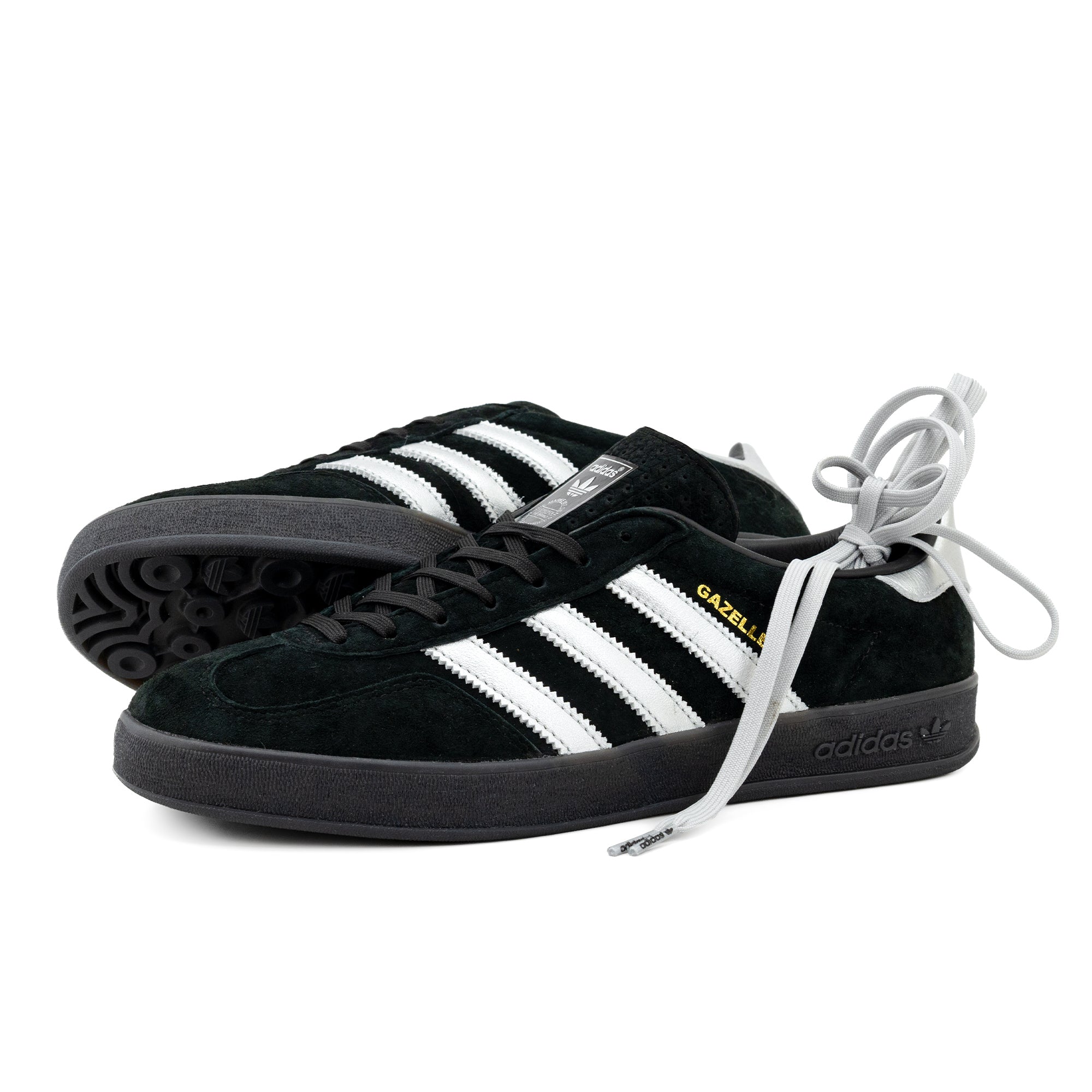 Adidas gazelle core black silver metallic Clearance