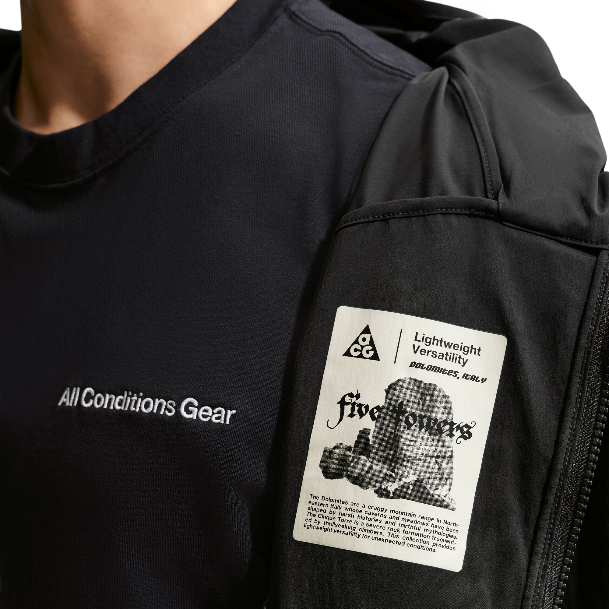 Nike ACG "Five Towers" Packable Jacket Anthracite/Black/Summit White IF1268-010