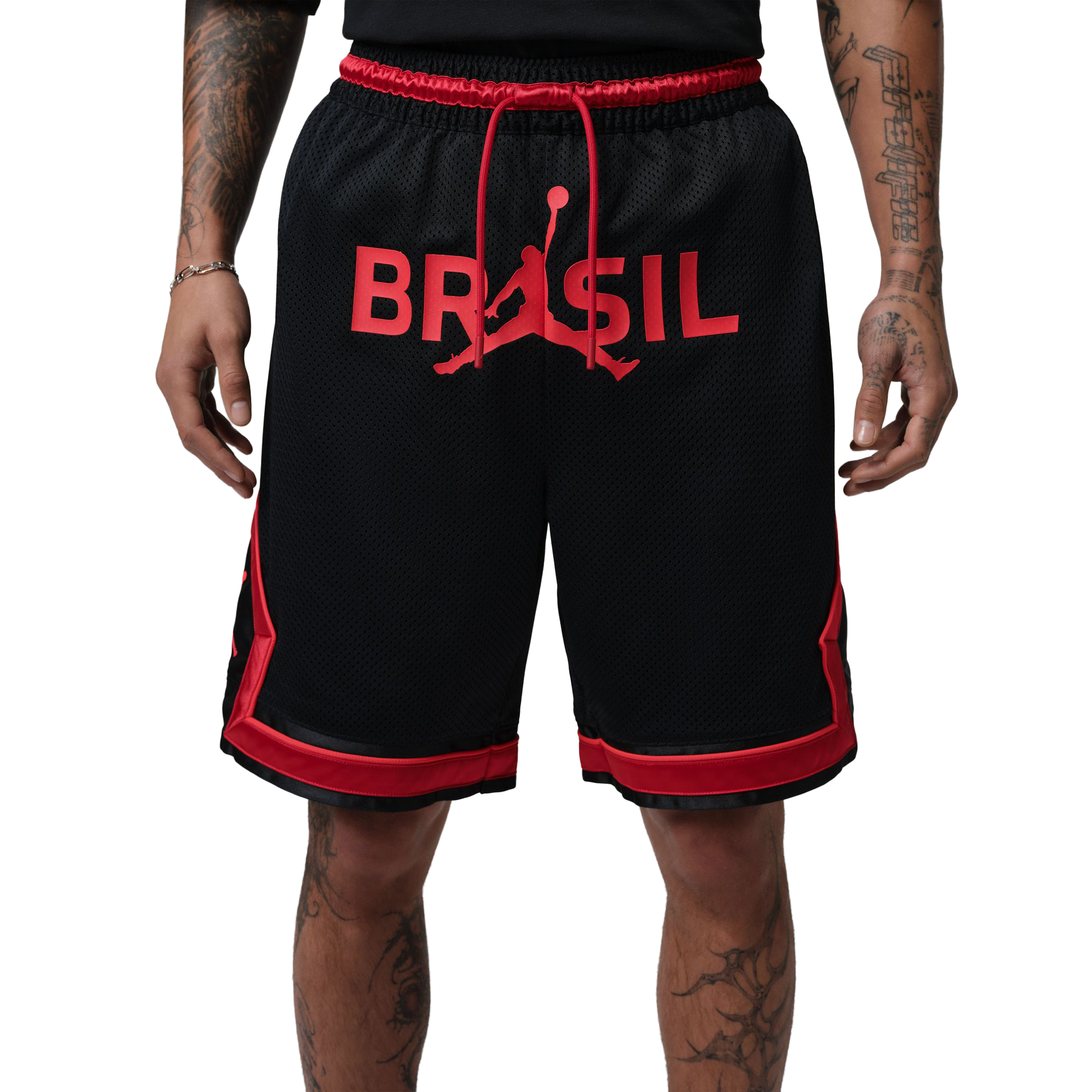 Nike Jordan Mesh Diamond Shorts Black/University Red IF3912-010