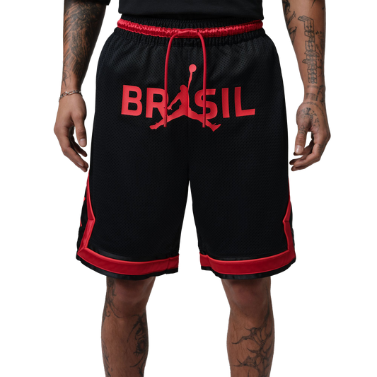 Nike Jordan Mesh Diamond Shorts Black/University Red IF3912-010