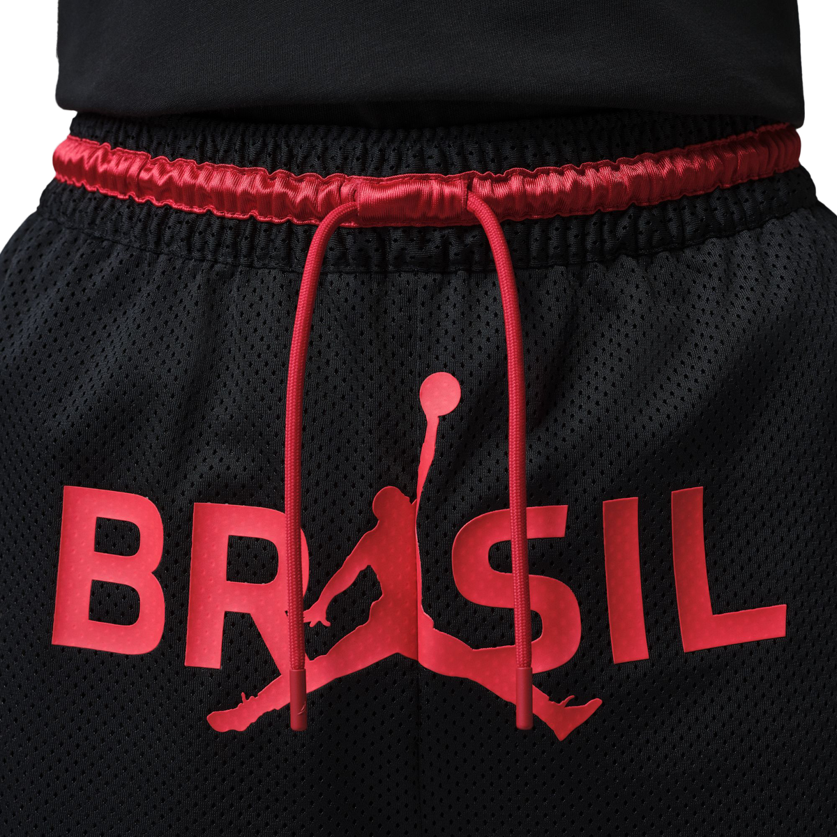 Nike Jordan Mesh Diamond Shorts Black/University Red IF3912-010