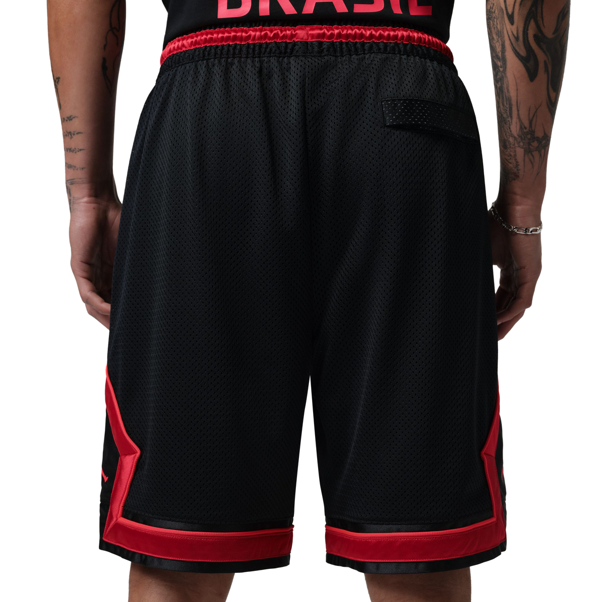 Nike Jordan Mesh Diamond Shorts Black/University Red IF3912-010