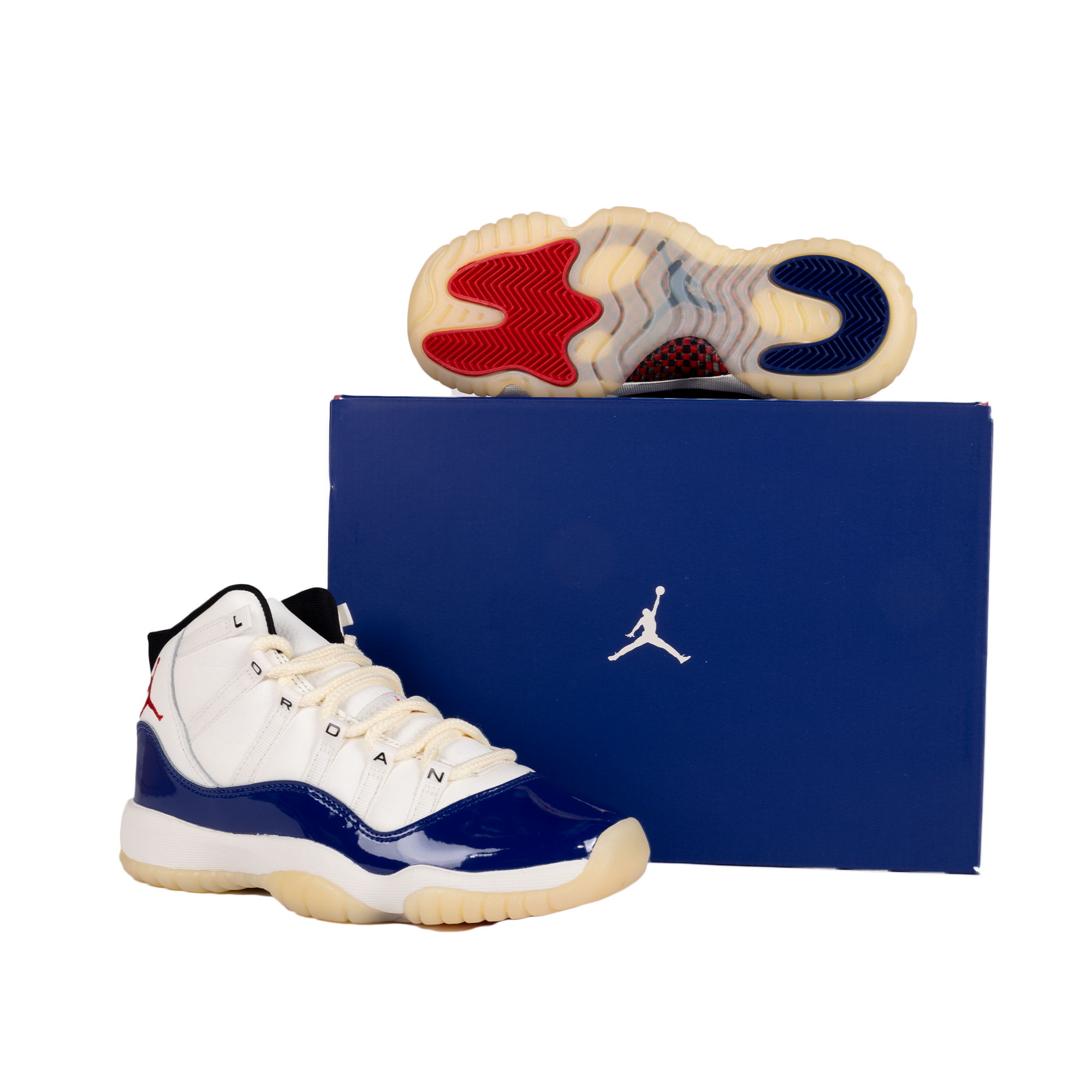 Nike Air Jordan 11 Retro RA (GS) Deep Royal Blue/Fire Red/Sail/Black IH2364-400