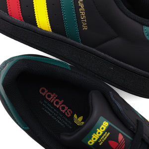 adidas Superstar Core Black/Yellow/Collegiate Green IH3121
