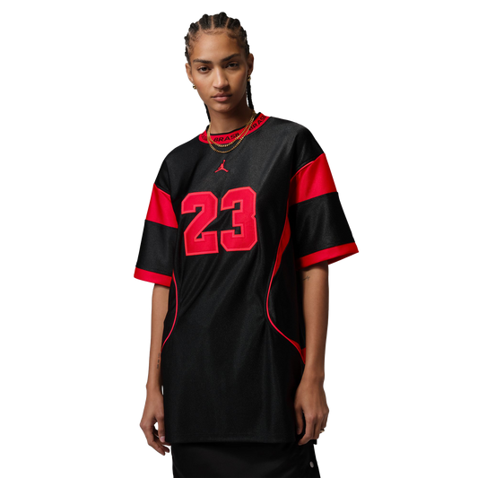 Nike Women's Jordan Brooklyn Jersey Dress Black/Uni Red II5395-010