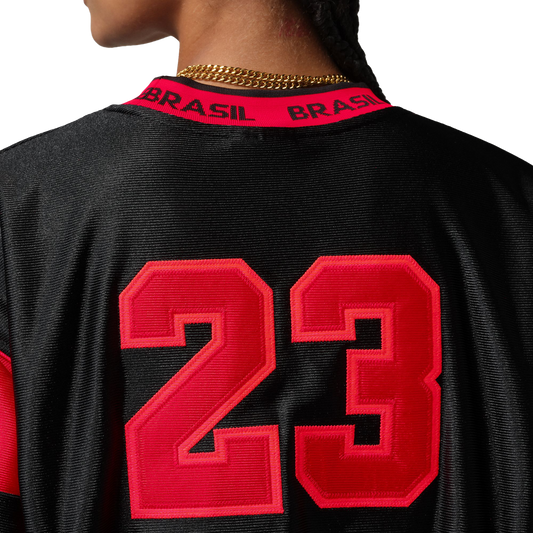 Nike Women's Jordan Brooklyn Jersey Dress Black/Uni Red II5395-010