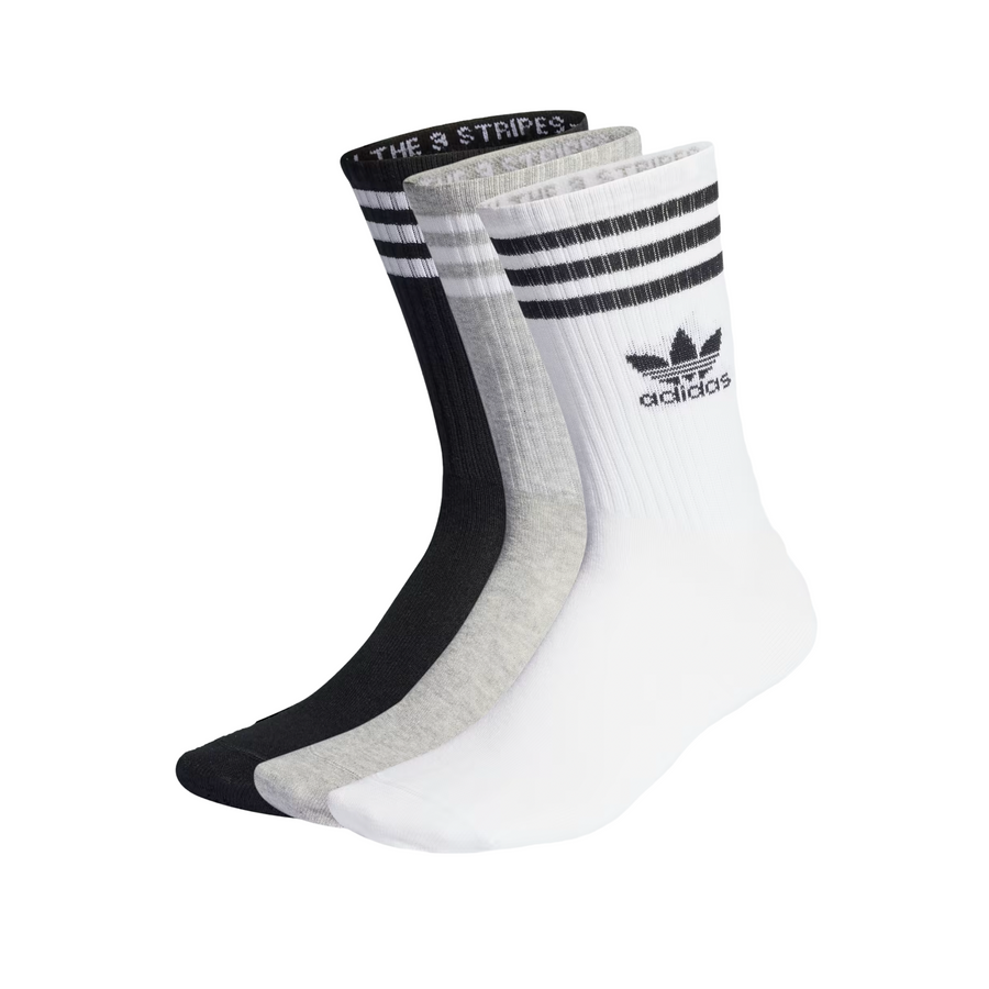 adidas Crew Sock 3str White/Mgreyh/Black IL5023