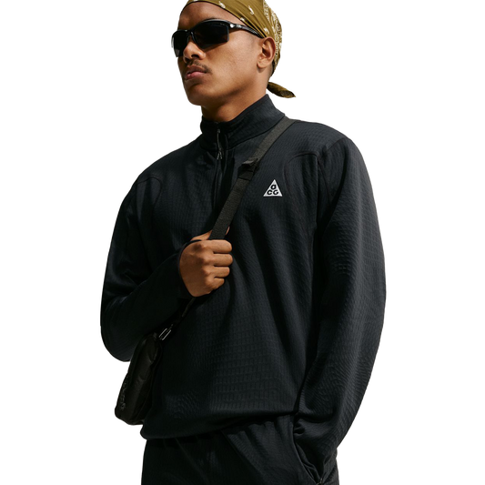 Nike ACG "Wolf Grid" Therma-FIT 1/2-Zip Top Black/Summit White IM4233-010