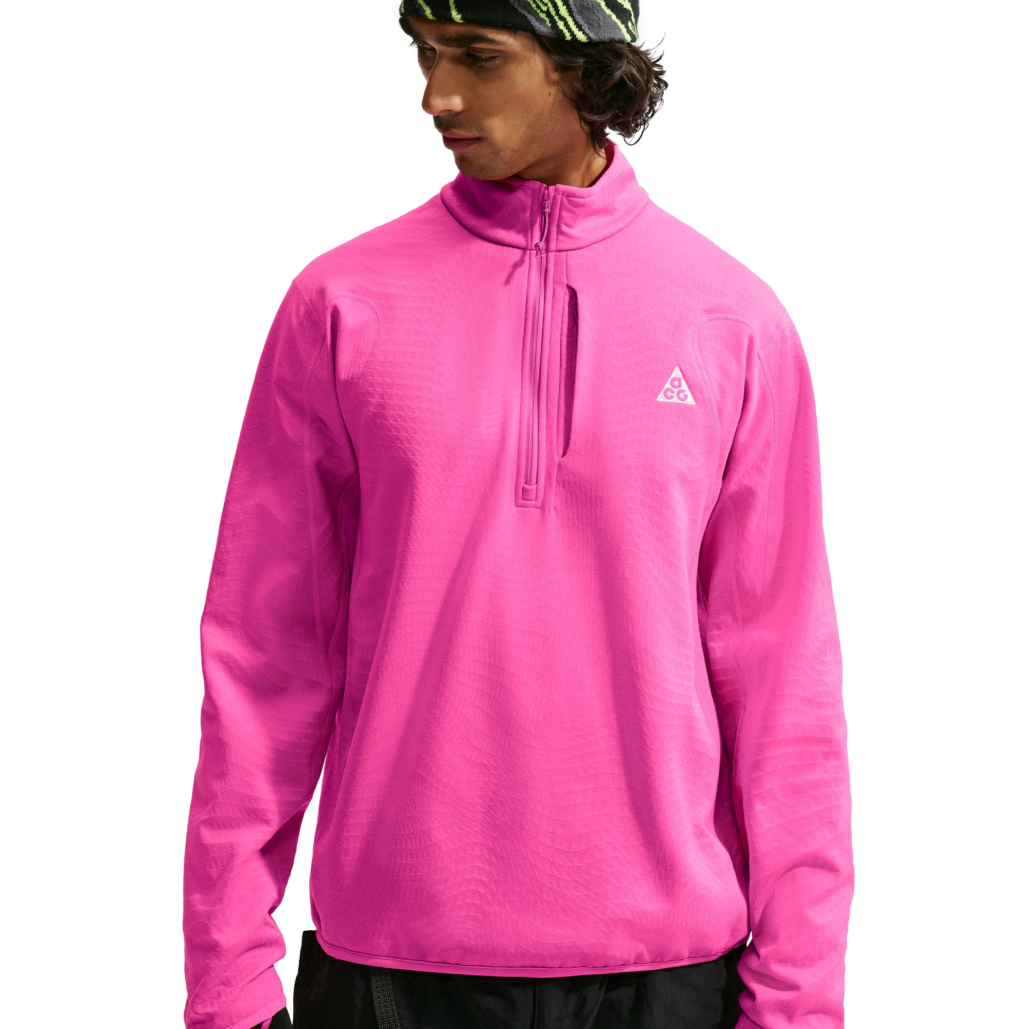 Nike ACG "Wolf Grid" Therma-FIT 1/2-Zip Top Desert Pink/Summit White IM4233-698