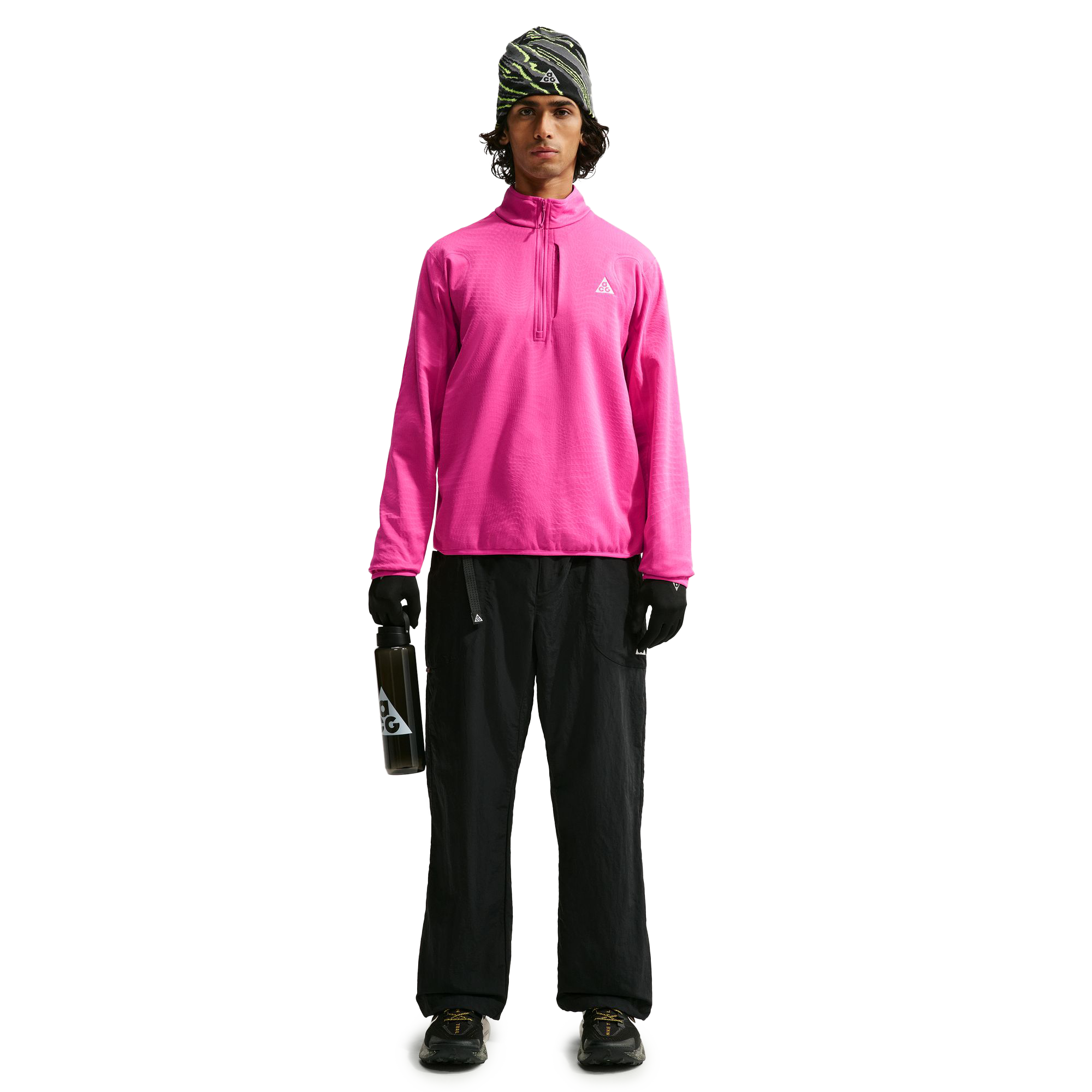 Nike ACG "Wolf Grid" Therma-FIT 1/2-Zip Top Desert Pink/Summit White IM4233-698