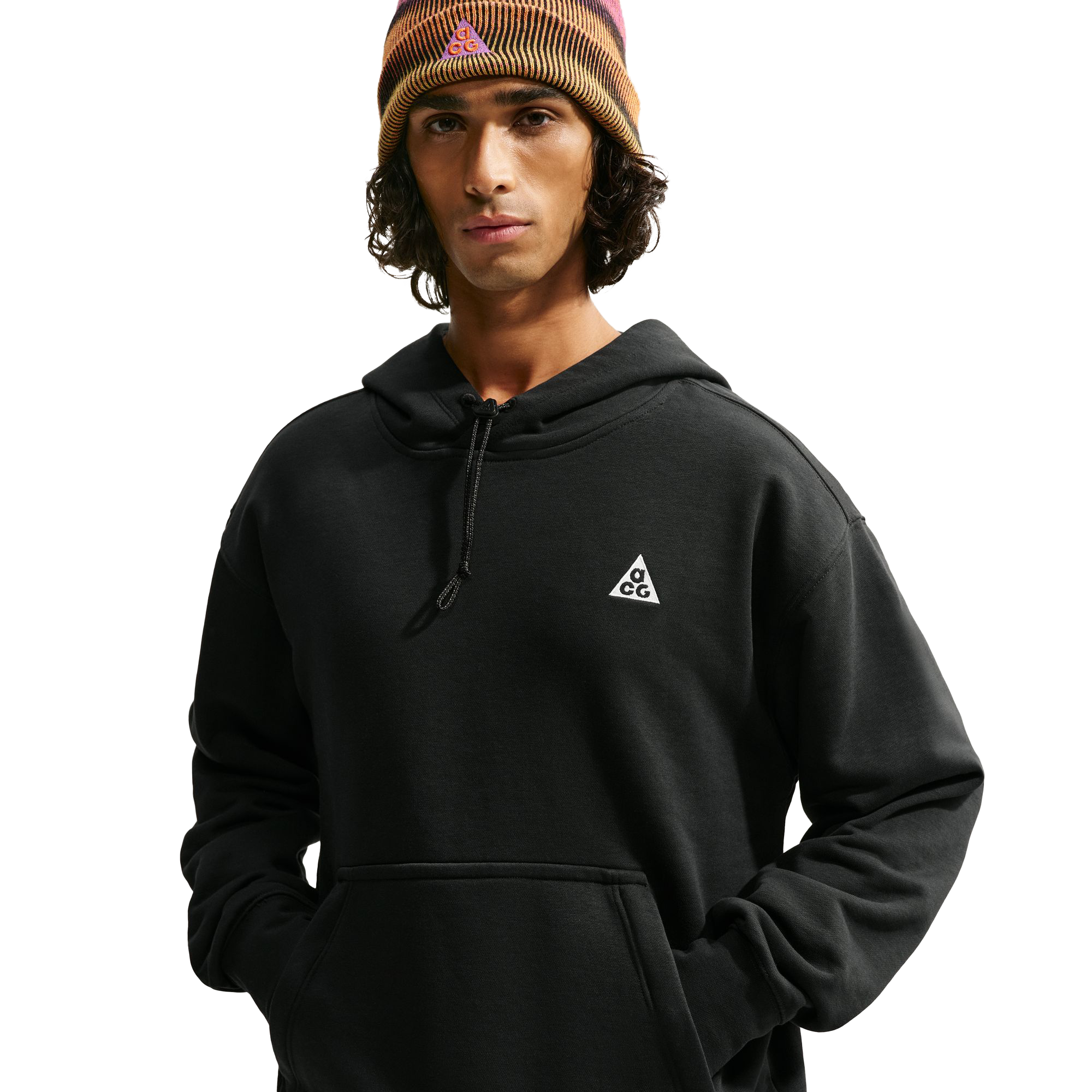 Nike ACG "Tuff Fleece" Dri-FIT Lightweight Pullover Hoodie Black/Summit White IM4275-010