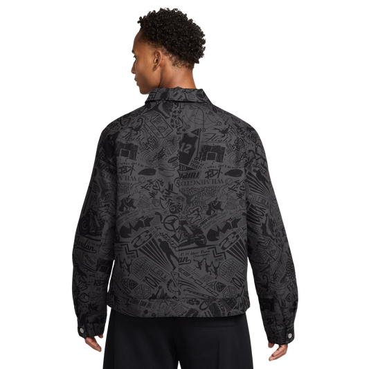 Nike Jordan Brooklyn Chore Jacket Black/University Red IM8989-010