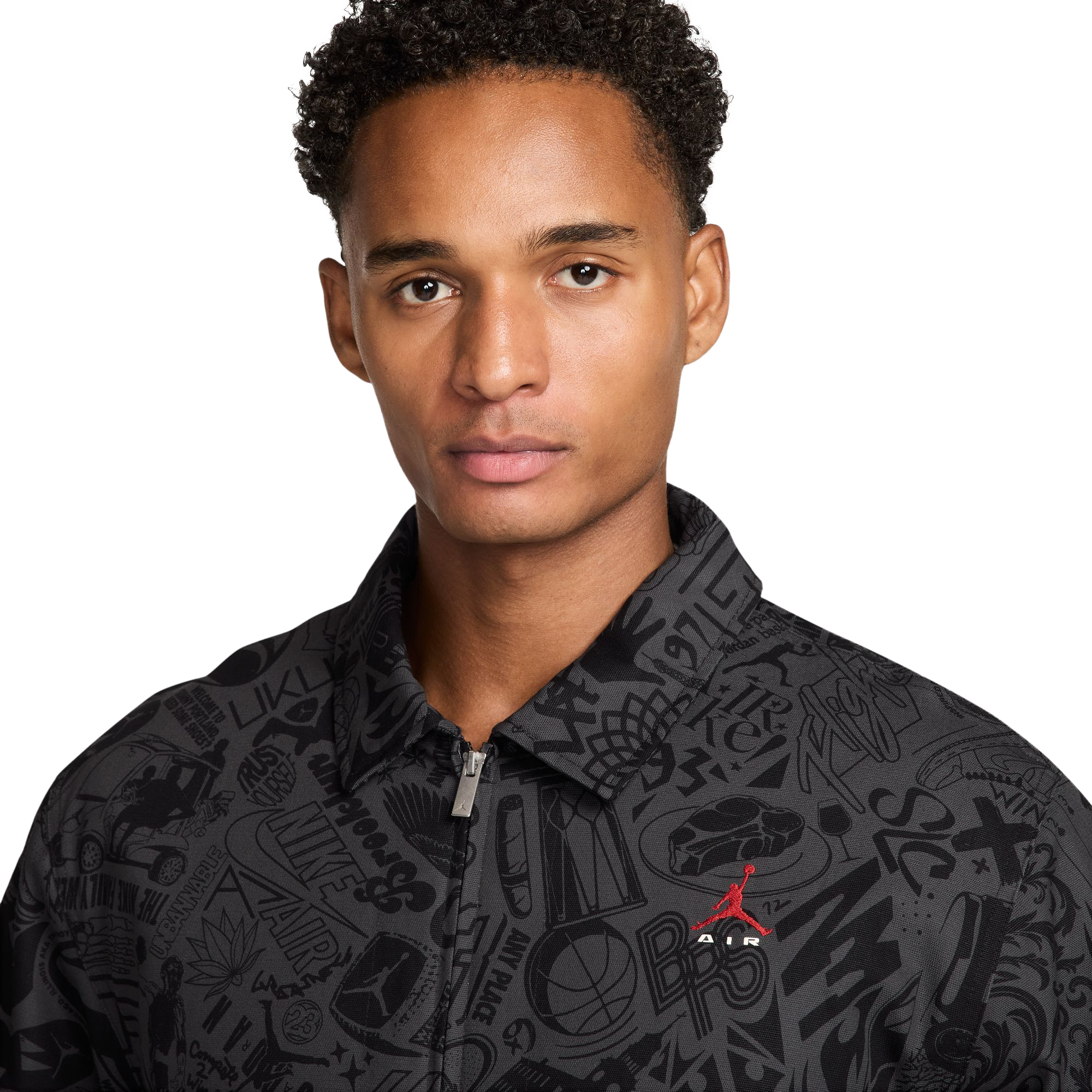 Nike Jordan Brooklyn Chore Jacket Black/University Red IM8989-010
