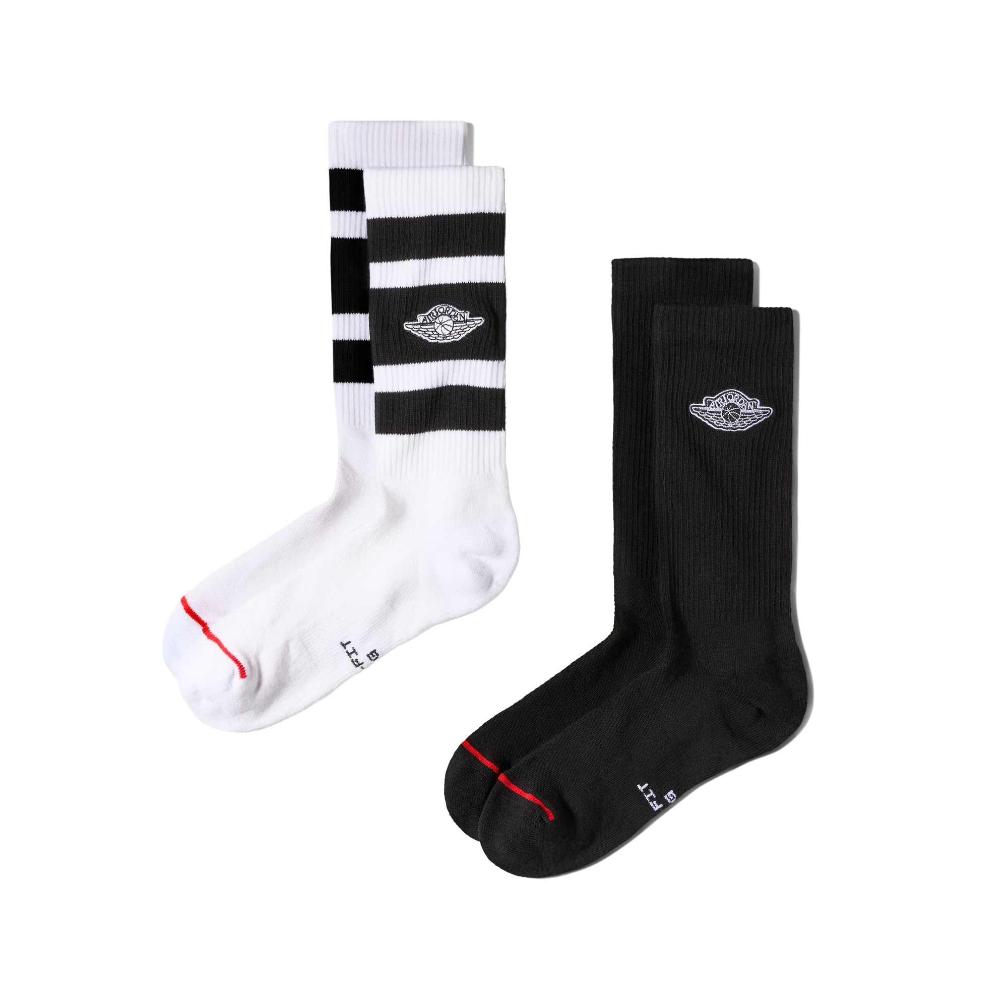 Nike Jordan Crew Socks 2-Pack 144 White/Black IM9090-100