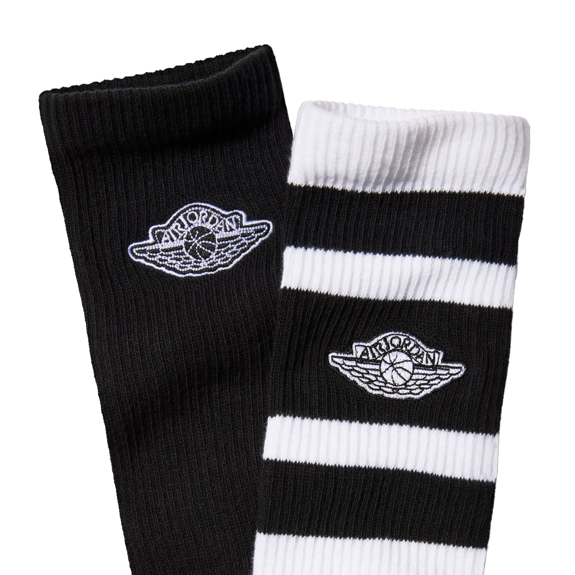 Nike Jordan Crew Socks 2-Pack 144 White/Black IM9090-100