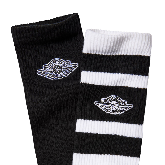 Nike Jordan Crew Socks 2-Pack 144 White/Black IM9090-100