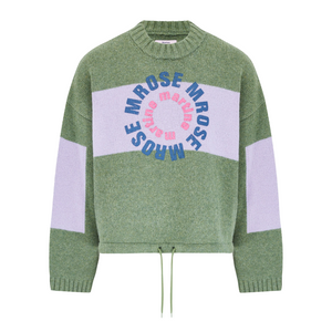 Martine Rose Intarsia Print Jumper Green