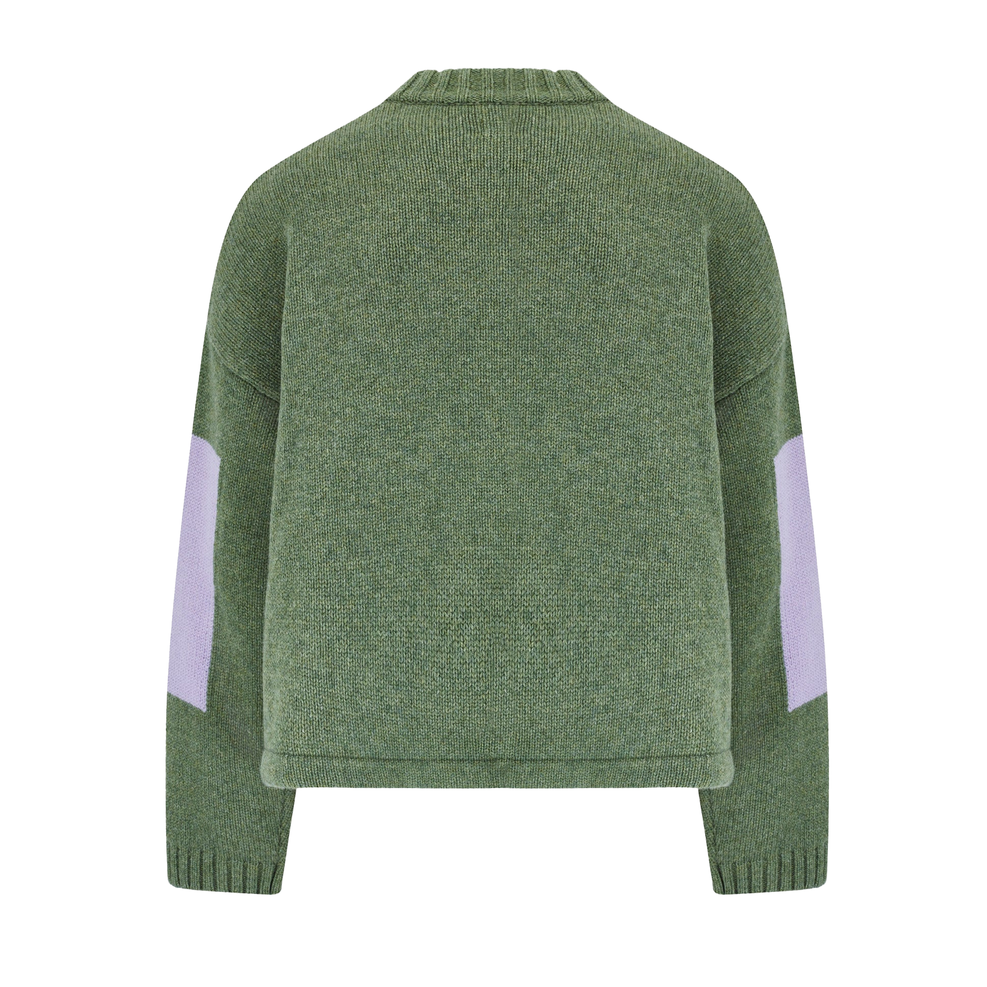 Martine Rose Intarsia Print Jumper Green