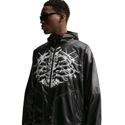 Nike Windrunner Jacket Black/White/Lt S Grey/S Orange IO1659-010