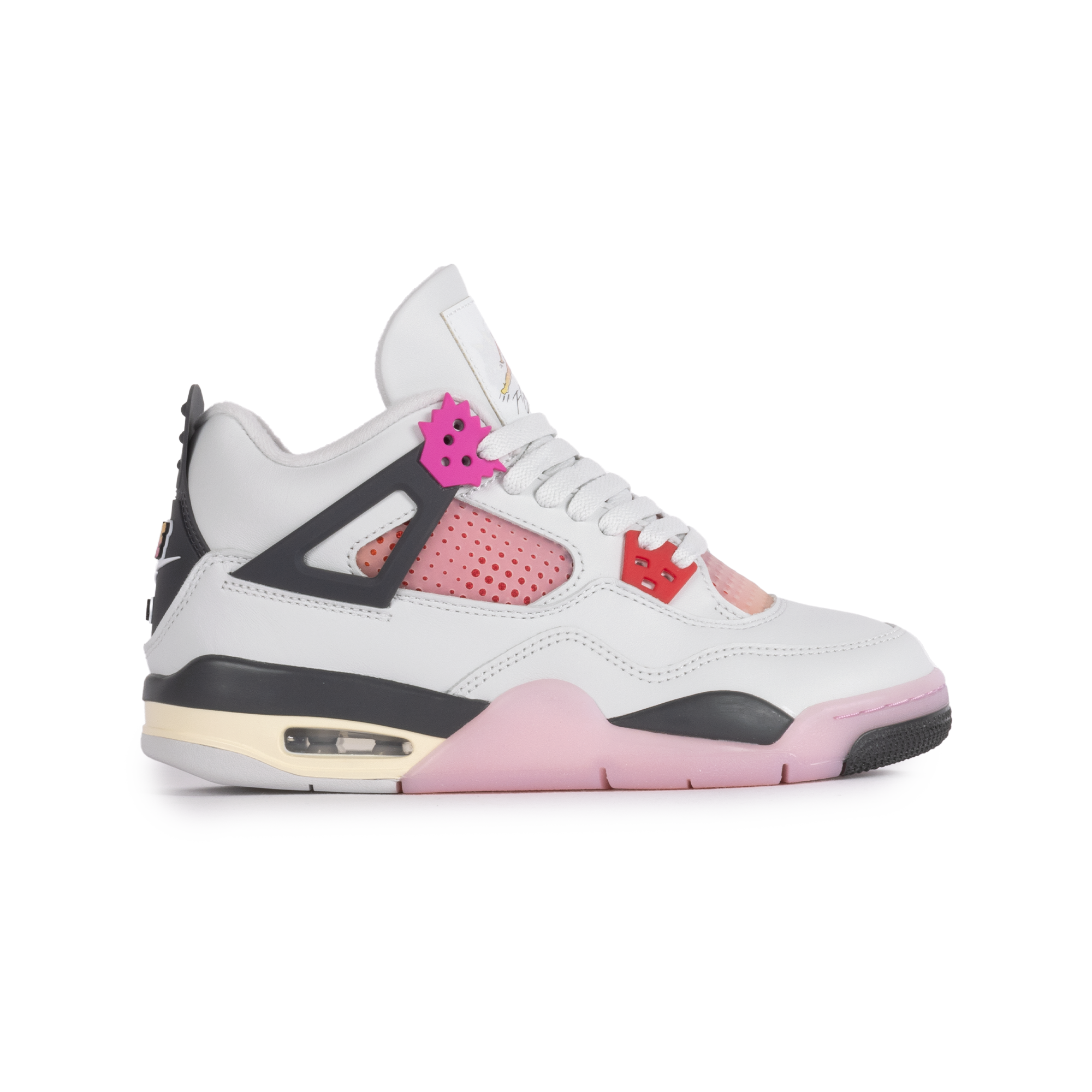 Nike Air Jordan 4 Retro "Comic" (GS) Neutral Grey/Fire Pink/Light Arctic Pink/Muslin/Fire Pink/Light Arctic Pink/Muslin IO2361-100