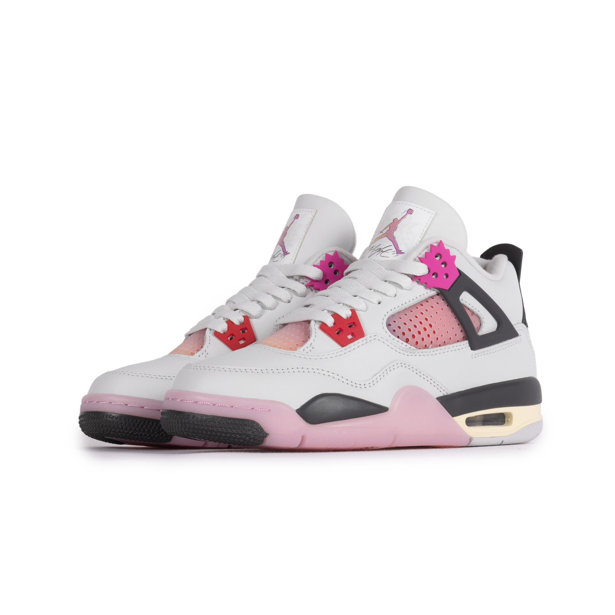 Nike Air Jordan 4 Retro "Comic" (GS) Neutral Grey/Fire Pink/Light Arctic Pink/Muslin/Fire Pink/Light Arctic Pink/Muslin IO2361-100