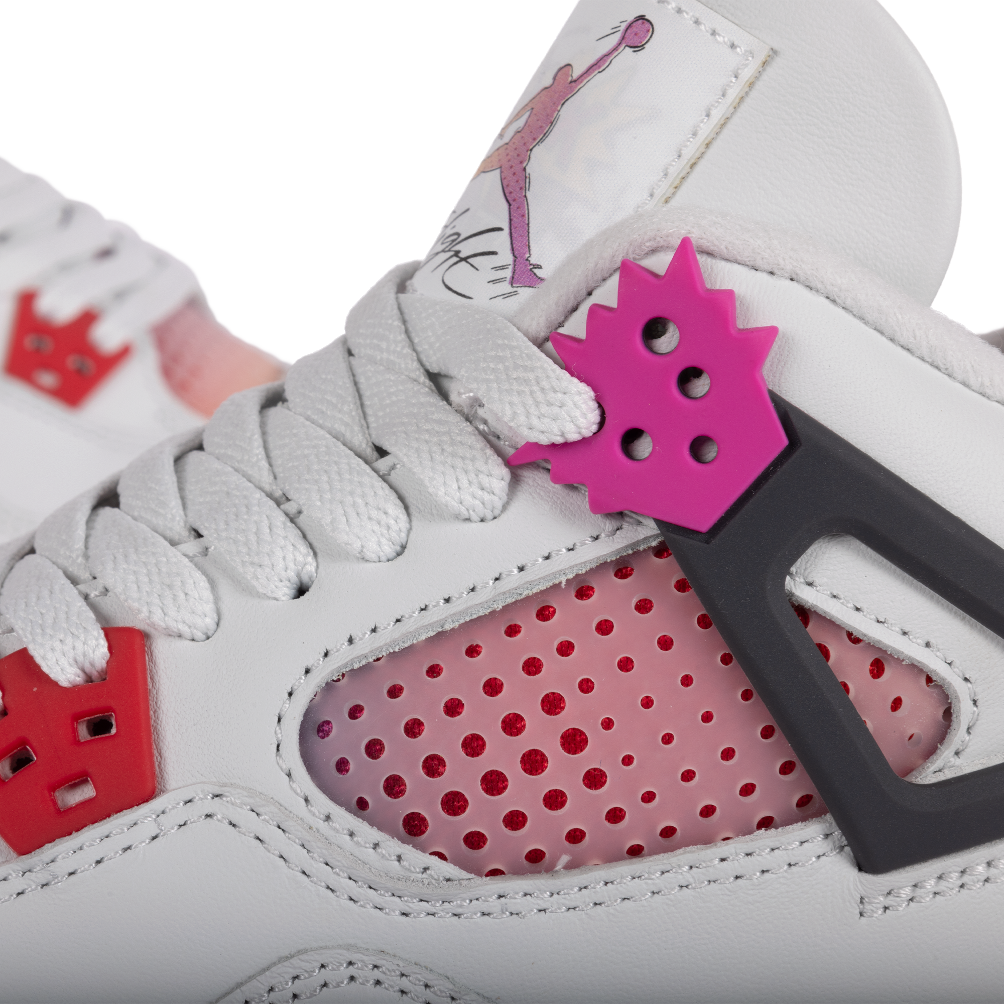 Nike Air Jordan 4 Retro "Comic" (GS) Neutral Grey/Fire Pink/Light Arctic Pink/Muslin/Fire Pink/Light Arctic Pink/Muslin IO2361-100