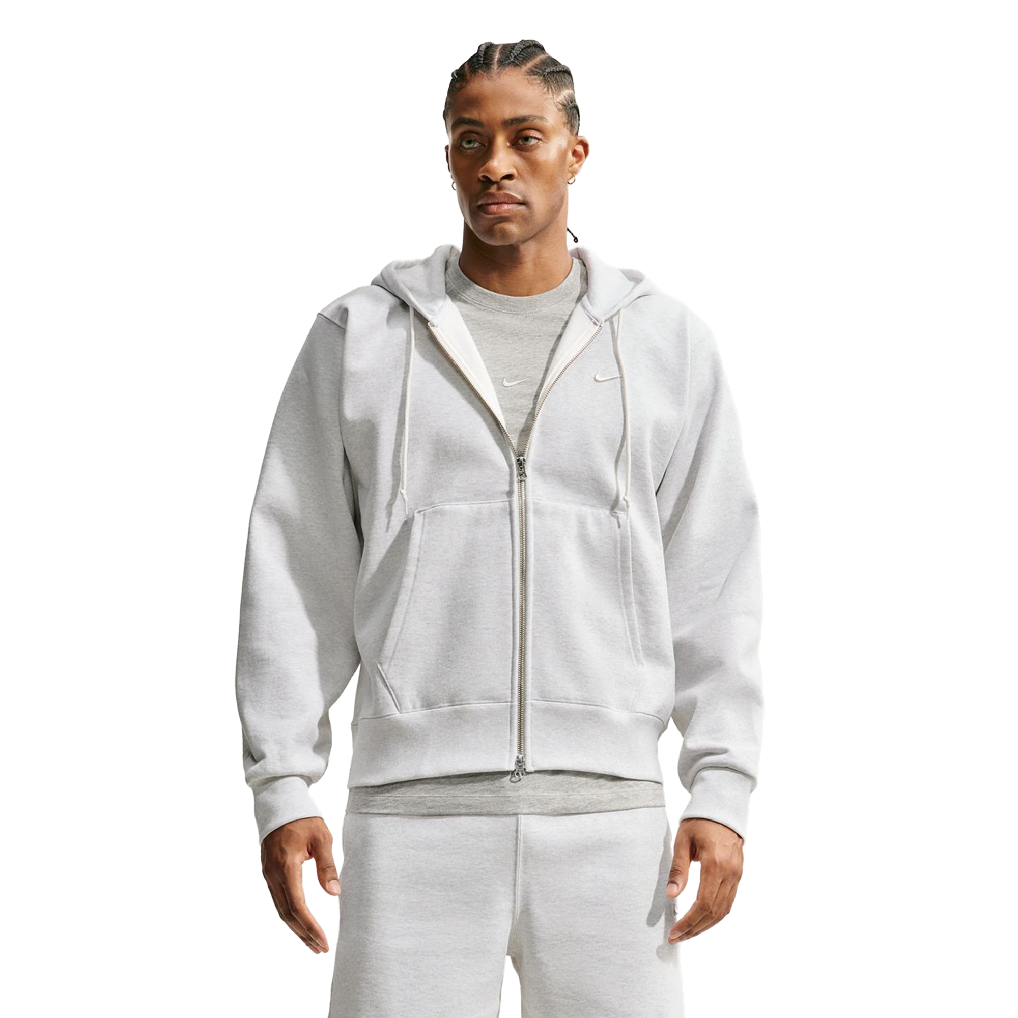 Nike Energy 560 Fleece Zip Hoodie Birch Heather IO8750-051