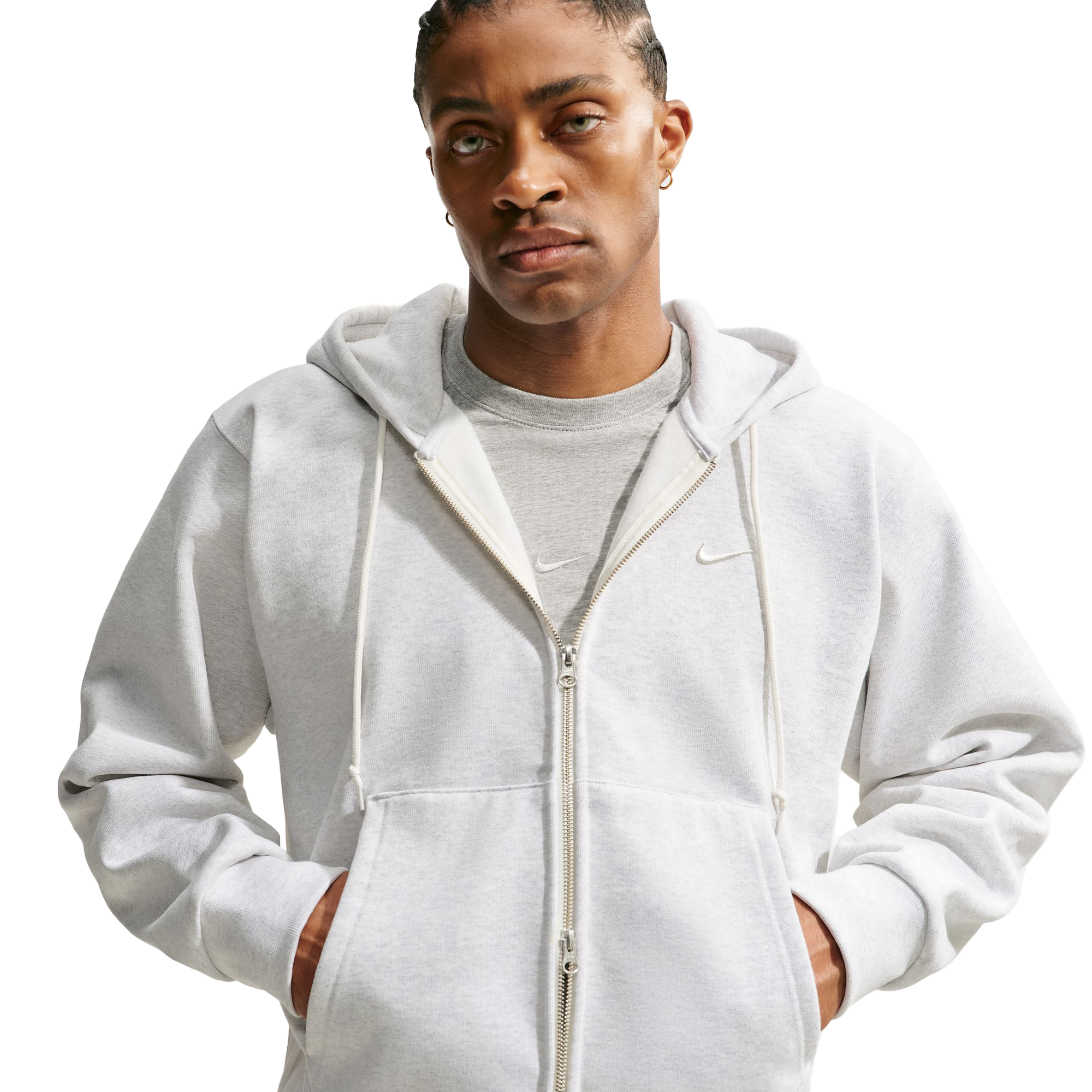 Nike Energy 560 Fleece Zip Hoodie Birch Heather IO8750-051