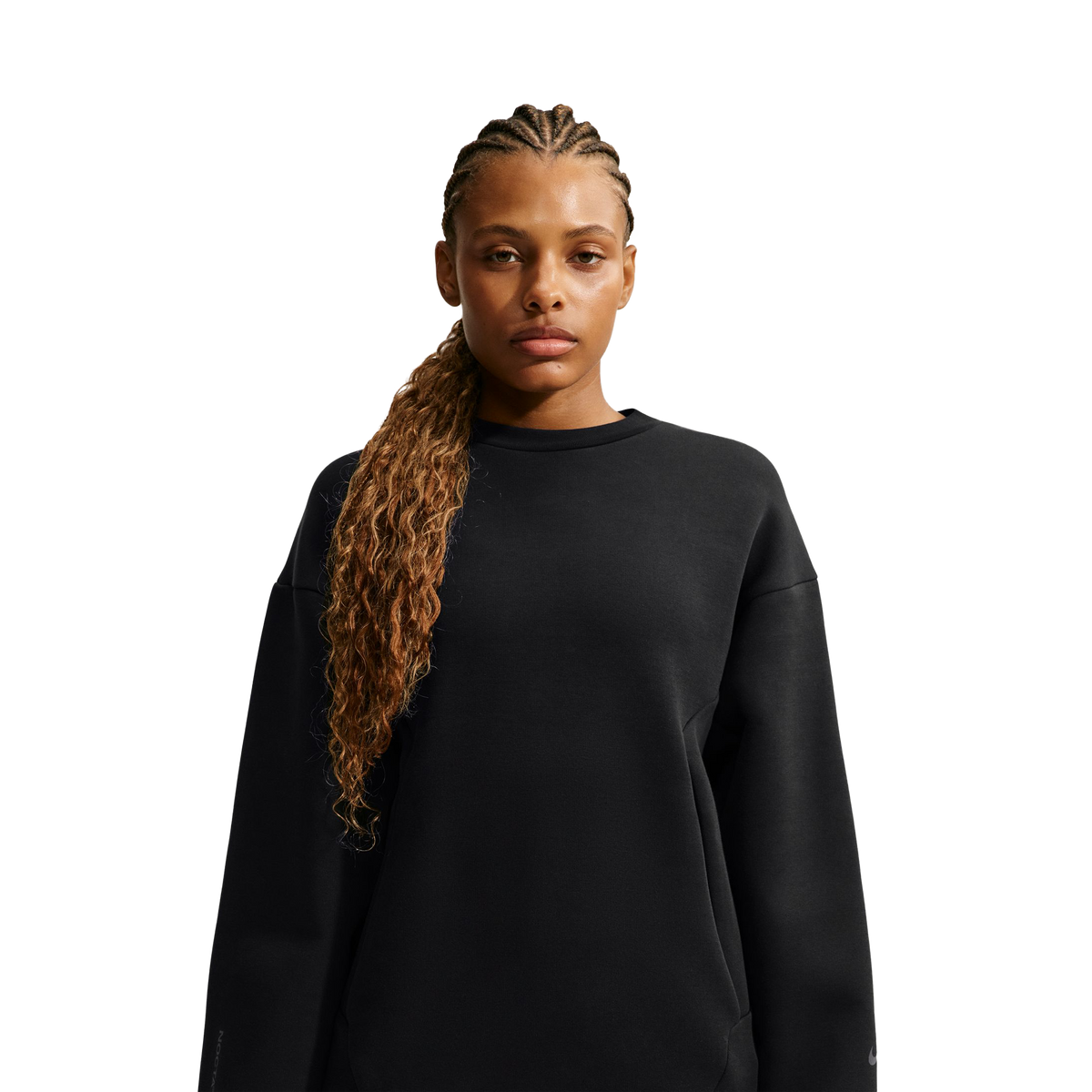 Nike NOCTA Trapezoid Cut Crew-Neck Sweatshirt Black/Refblk IO9014-010