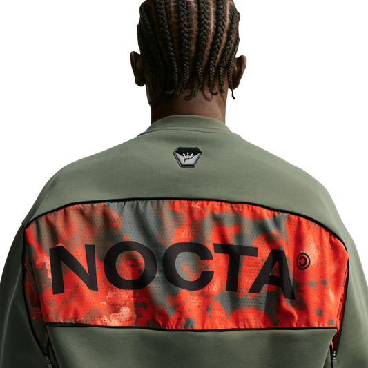Nike NOCTA Trapezoid Cut Crew-Neck Sweatshirt Twilight Marsh/Refblk IO9014-385
