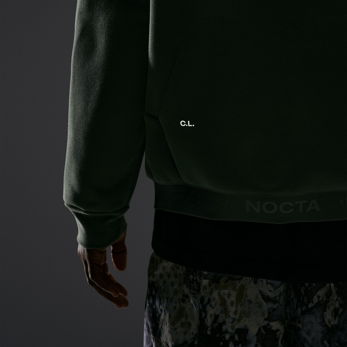 Nike NOCTA Trapezoid Cut Crew-Neck Sweatshirt Twilight Marsh/Refblk IO9014-385