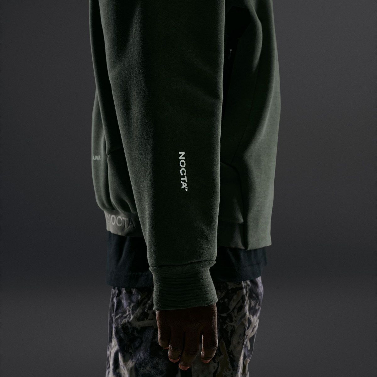 Nike NOCTA Trapezoid Cut Crew-Neck Sweatshirt Twilight Marsh/Refblk IO9014-385