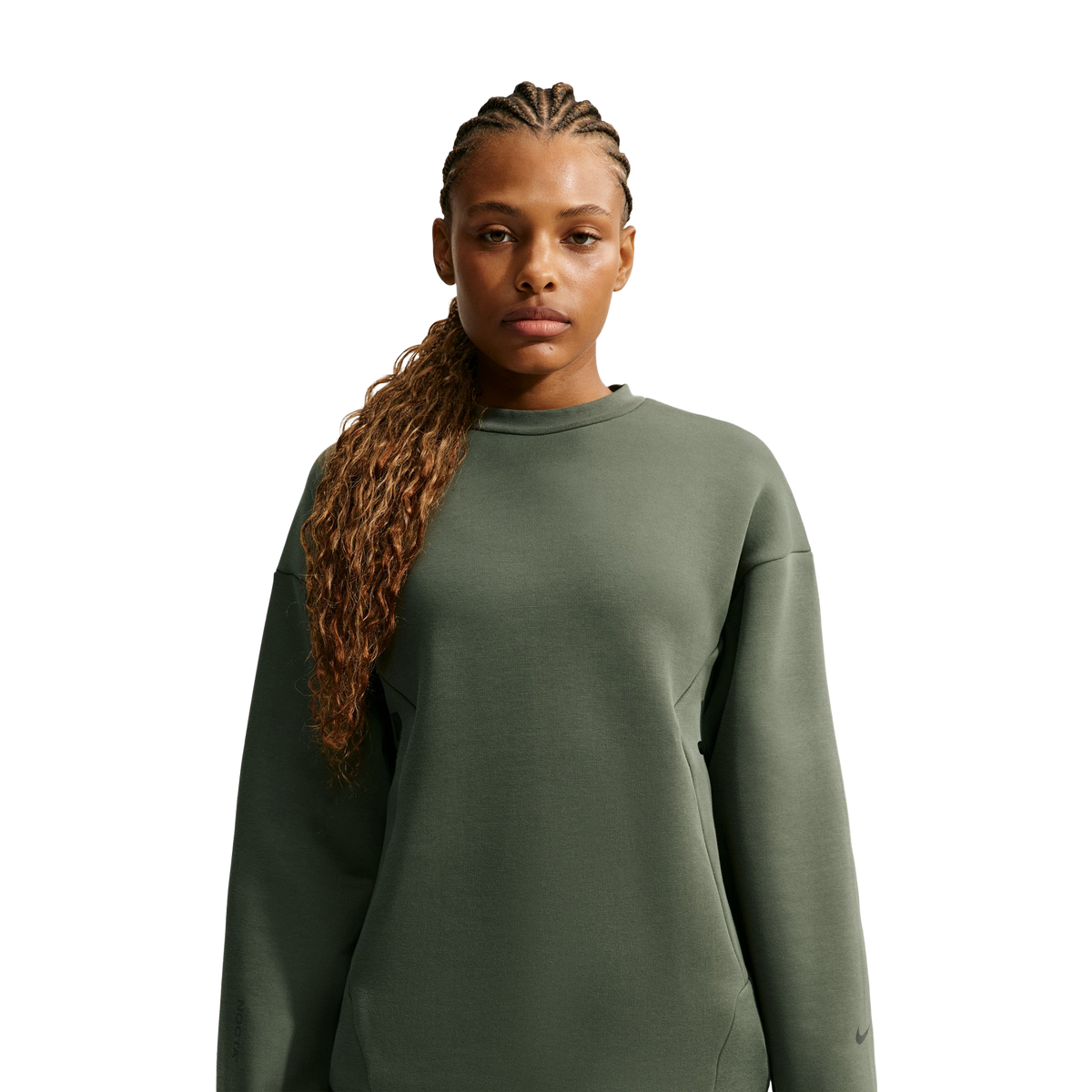 Nike NOCTA Trapezoid Cut Crew-Neck Sweatshirt Twilight Marsh/Refblk IO9014-385
