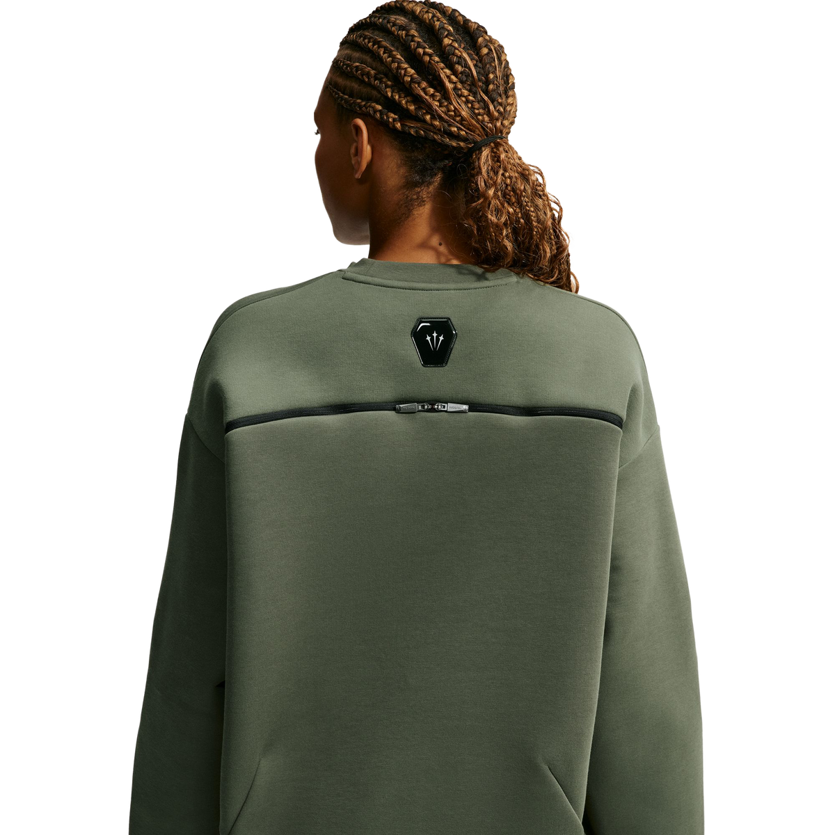 Nike NOCTA Trapezoid Cut Crew-Neck Sweatshirt Twilight Marsh/Refblk IO9014-385