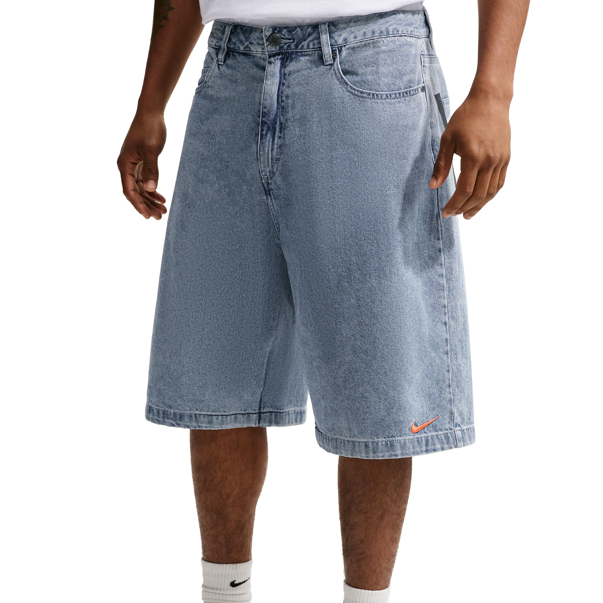 Nike Indigo Denim Shorts Blue Denim/Haiind/Black/S Orange IR8195-485