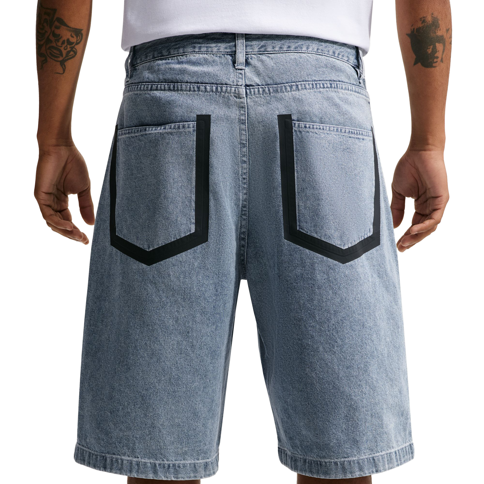 Nike Indigo Denim Shorts Blue Denim/Haiind/Black/S Orange IR8195-485