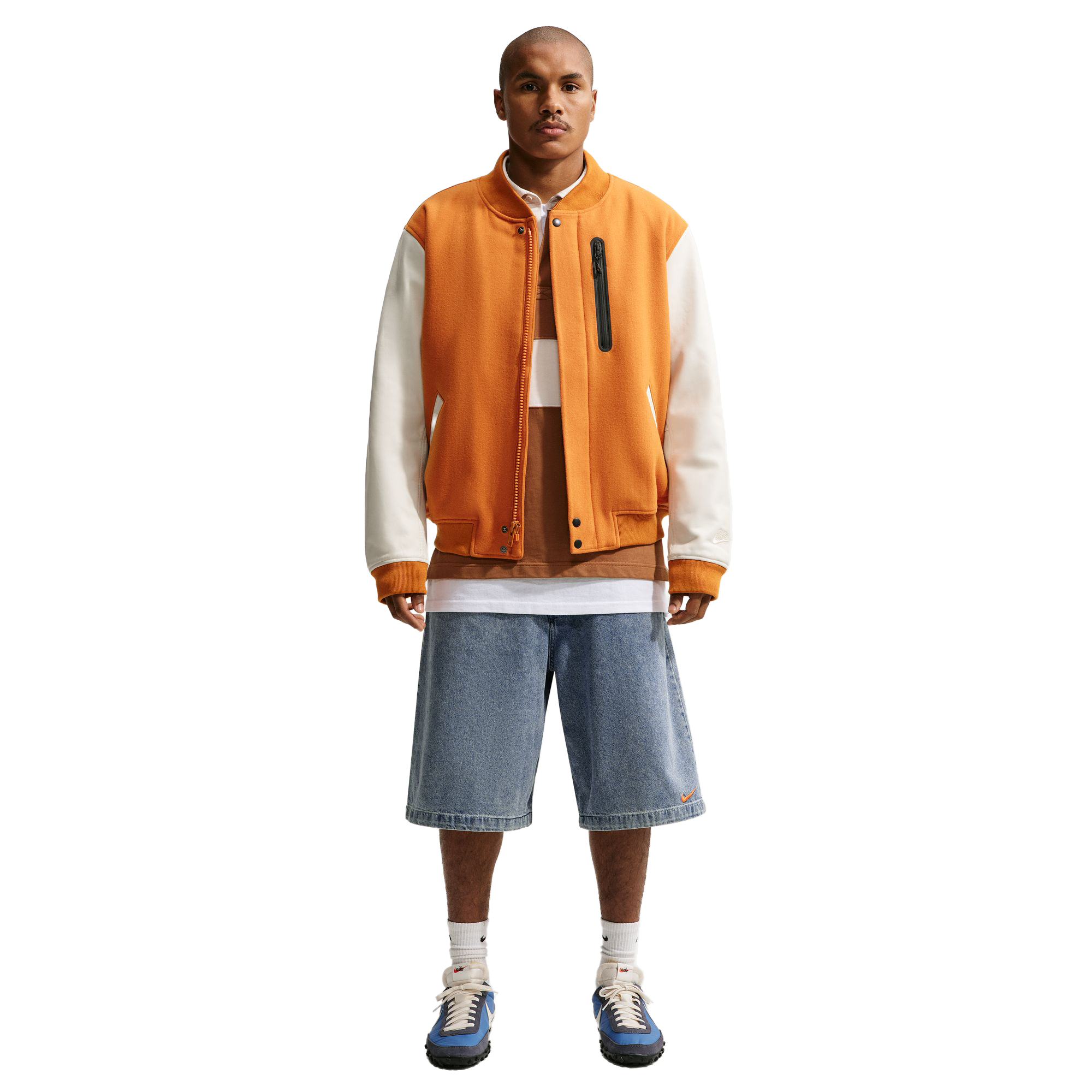 Nike Indigo Denim Shorts Blue Denim/Haiind/Black/S Orange IR8195-485