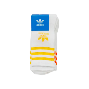 adidas Crew Sock 3pk White/Gold/Orange IU2661