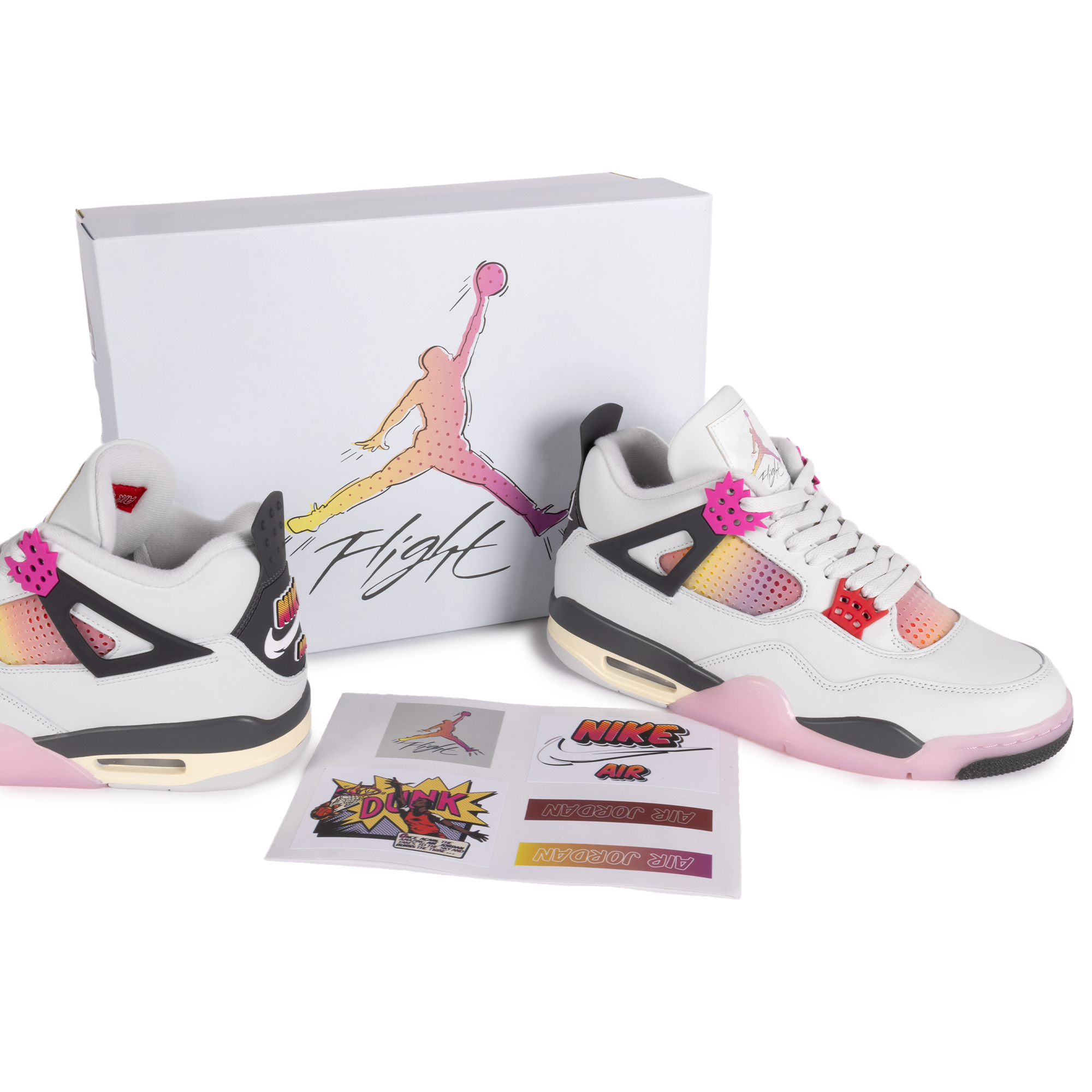 Nike Air Jordan 4 Retro "Comic" Neutral Grey/Fire Pink/Light Arctic Pink/Muslin JA1135-100
