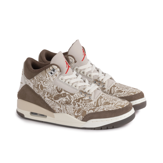 Nike Air Jordan 3 Retro "Laser" Phantom/University Red/Palomino/Sail JA1369-001